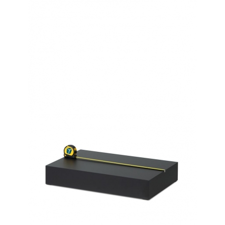 Socle pour magasin, noir, sur mesure