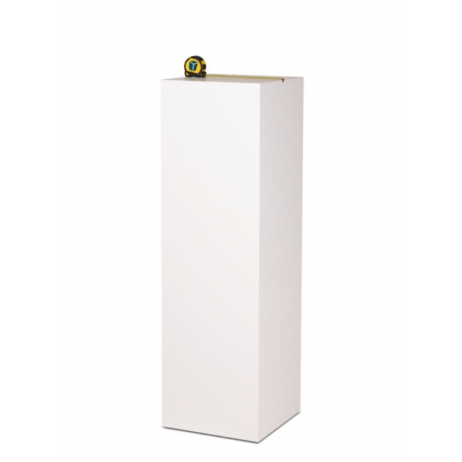 socle solits blanc mat, 20 x 20 x 60 cm (lxLxh)