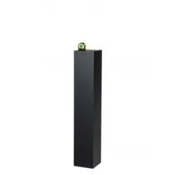 Socle MDF noir satiné / | Colonne noir décorative | Pilier noir