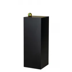 Socle MDF noir satiné / | Colonne noir décorative | Pilier noir