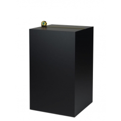 Socle MDF noir satiné / | Colonne noir décorative | Pilier noir