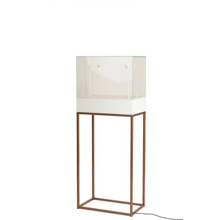 Vitrine présentoir avec tiroir