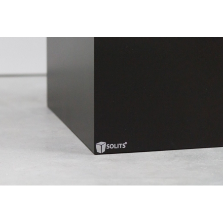 Socle MDF noir satiné / | Colonne noir décorative | Pilier noir Socle MDF noir satiné / | Colonne noir décorative | Pilier noir