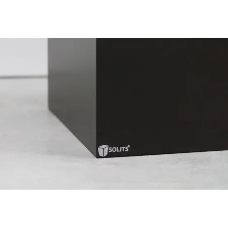 Socle MDF noir brillant / | Colonne noir décorative | Pilier noir