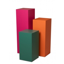 Socle MDF couleur satiné / | Colonne couleur décorative