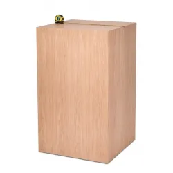 Socle chêne creux
