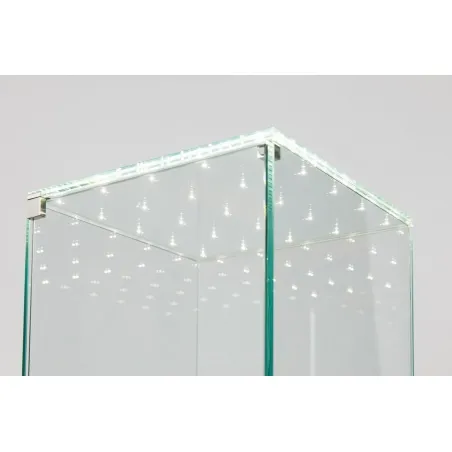 Vitrine en verre LED intégré