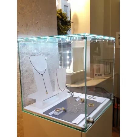 Vitrine en verre LED intégré