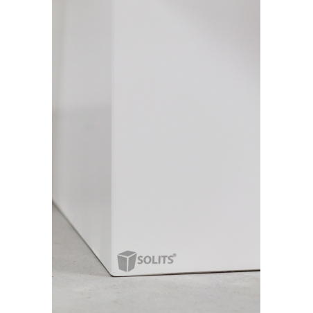 Socle blanc, 50 x 50 x 100 (lxLxh) avec cloche 50 x 50 x 50 cm et 2x LED