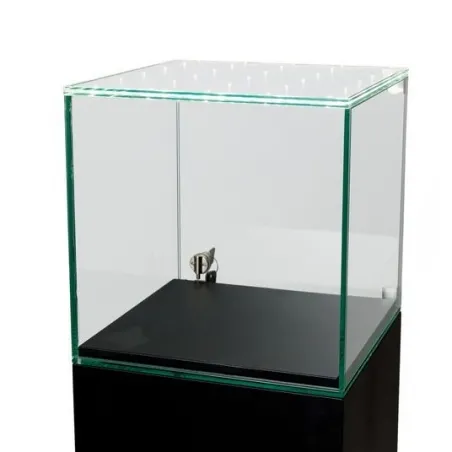 Vitrine en verre LED intégré