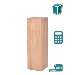 Socle chêne creux