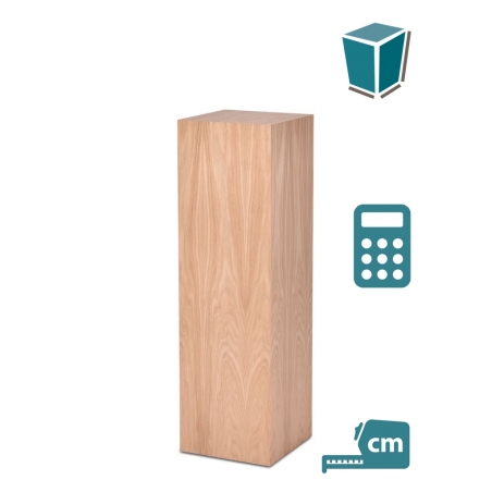 Socle chêne creux