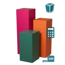 Socle MDF couleur satiné / | Colonne couleur décorative