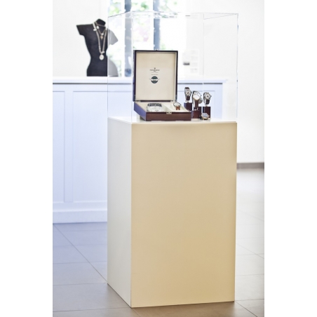 Socle MDF blanc satiné | Colonne blanc décorative | Pilier blanc