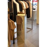 copy of Spiegelsokkel plexiglas, zilver, 30 x 30 x 100 cm (lxLxh)
