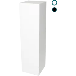 Socle MDF blanc satiné | Colonne blanc décorative | Pilier blanc