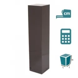 socle granite poli, coupÃ© d onglet, sur mesure