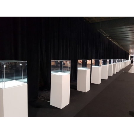 Solits sokkel 40 x 40 x 100 cm met beschermkap 40 x 40 x 40 cm, inclusief 2x LED type 1 Solits sokkel 40 x 40 x 100 cm met beschermkap 40 x 40 x 40 cm, inclusief 2x LED type 1