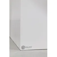 Socle MDF blanc satiné | Colonne blanc décorative | Pilier blanc