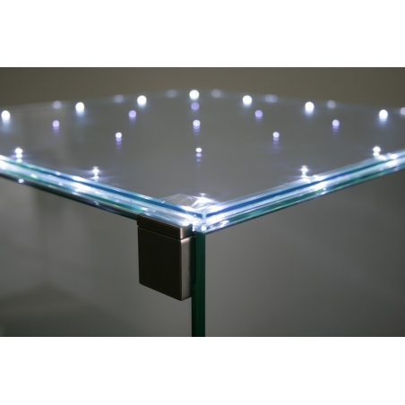 Vitrine en verre LED intégré