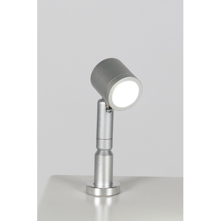 spot LED sur tige par pièce, type 9, 1W, couleur argent (installation comprise)