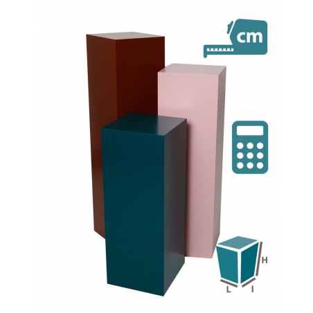 Socle MDF couleur satiné / | Colonne couleur décorative