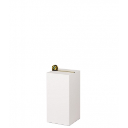Socle MDF blanc satiné | Colonne blanc décorative | Pilier blanc