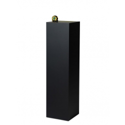 Socle MDF noir satiné / | Colonne noir décorative | Pilier noir