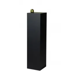 Socle MDF noir satiné / | Colonne noir décorative | Pilier noir