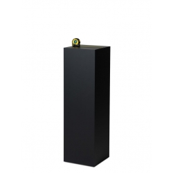 Socle MDF noir satiné / | Colonne noir décorative | Pilier noir