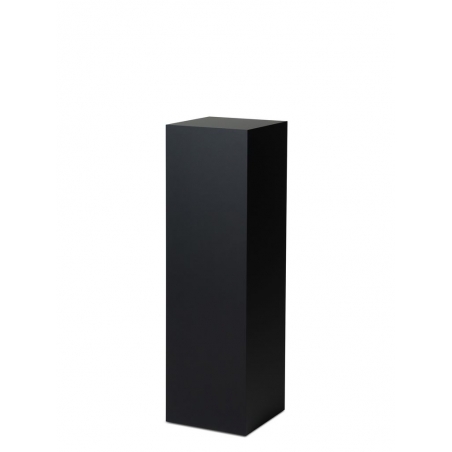 Socle MDF noir satiné / | Colonne noir décorative | Pilier noir