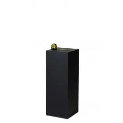 Socle MDF noir satiné / | Colonne noir décorative | Pilier noir