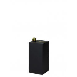 Socle MDF noir satiné / | Colonne noir décorative | Pilier noir